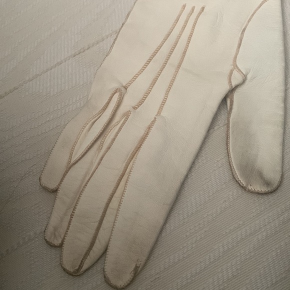 Antique Kidskin gloves above the elbow - Size 6 1/2 - Very Soft Made in Italy - Picture 4 of 12
